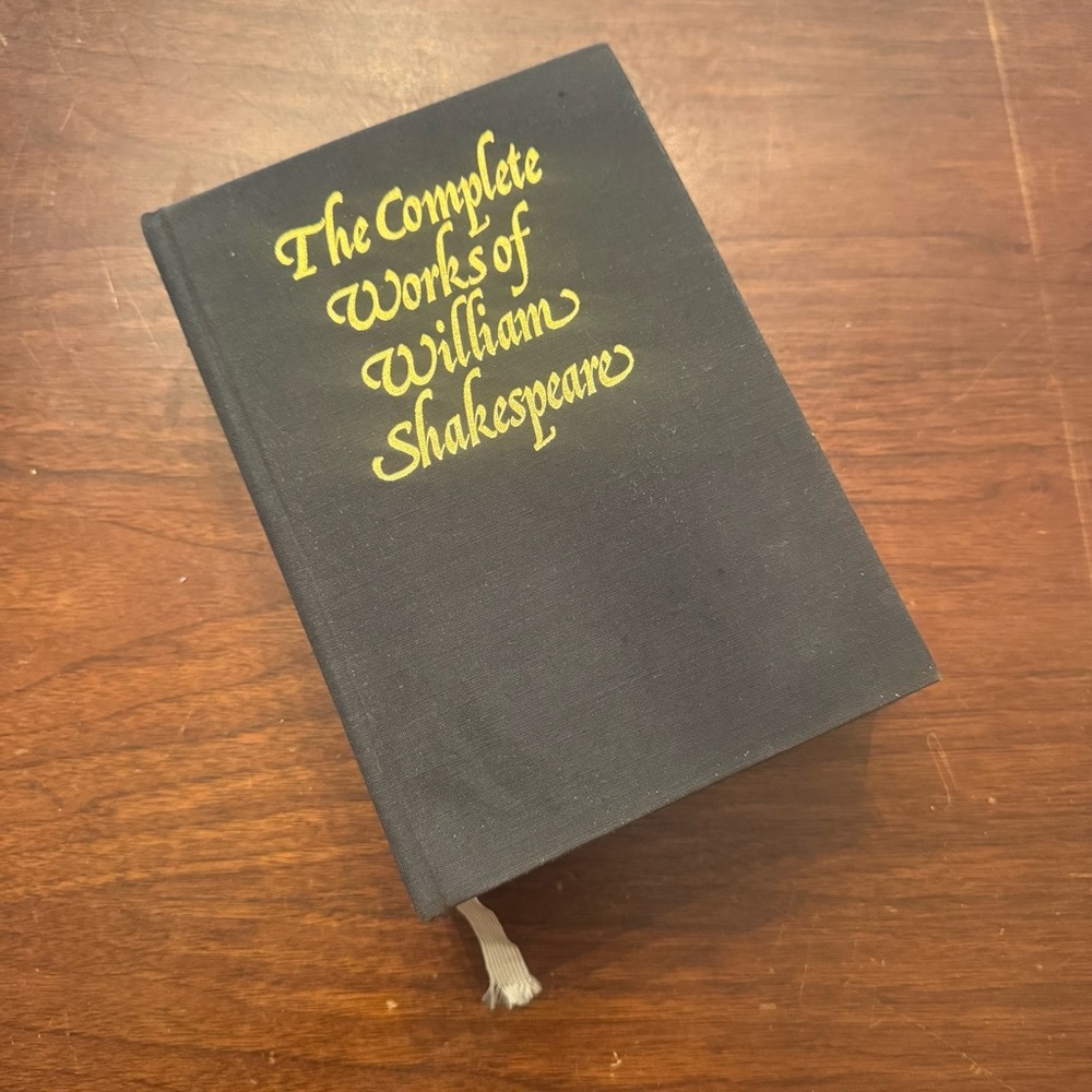 The Complete Works of William Shakespeare Vintage Hardcover Book Abbey Library